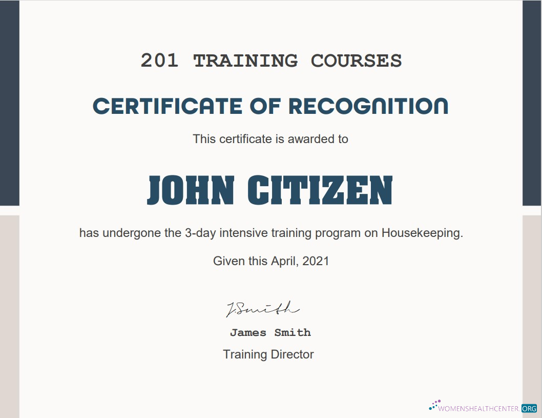 Профессиональный Скачать USA Training Course Cert Photoshop Шаблон