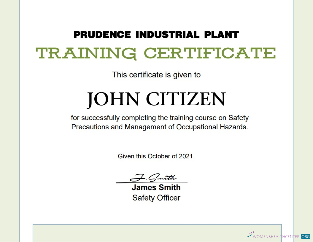 Качественный Скачать USA Training Certificate Шаблон в Word и PDF Формат, Версия 2 Photoshop Шаблон