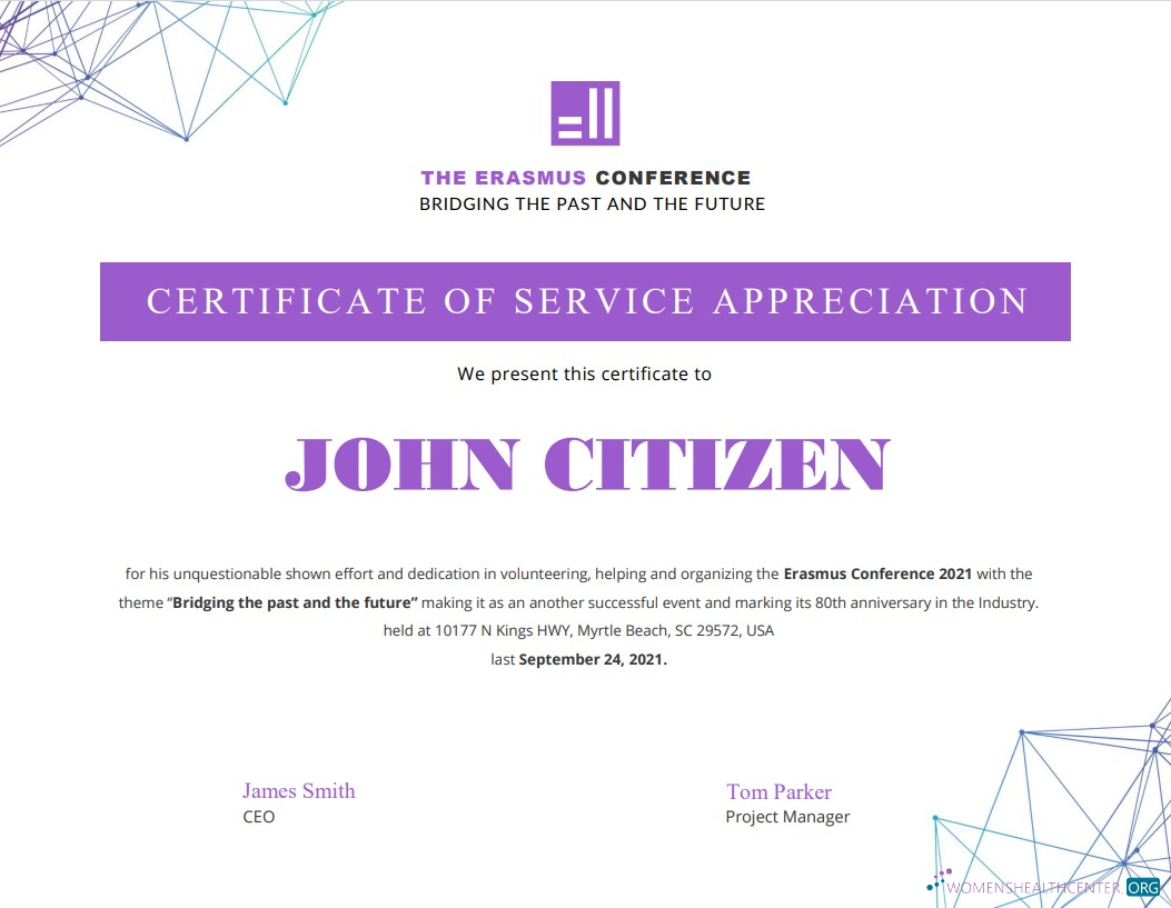 Премиум Скачать USA Volunteer Certificate Photoshop Шаблон