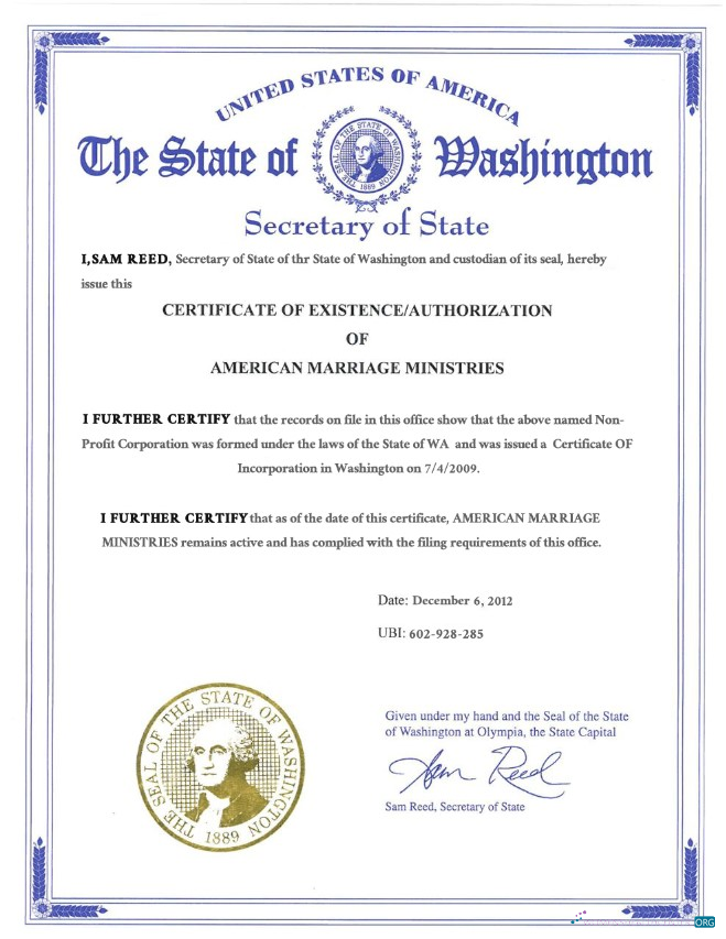 Премиум Скачать USA Washington Государственный Marriage Certificate Шаблон в PSD Формат Photoshop Шаблон