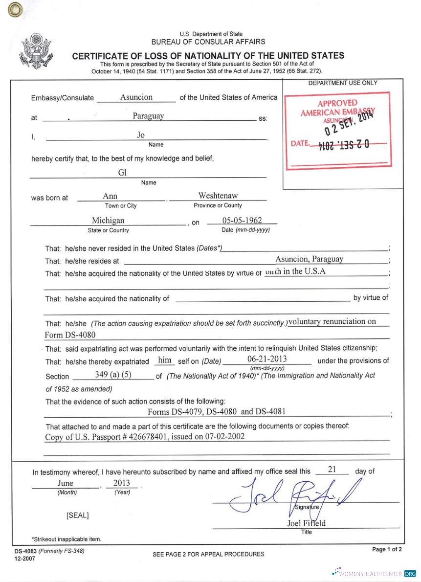 Премиум Скачать USA Certificate Loss Nationality Photoshop Шаблон
