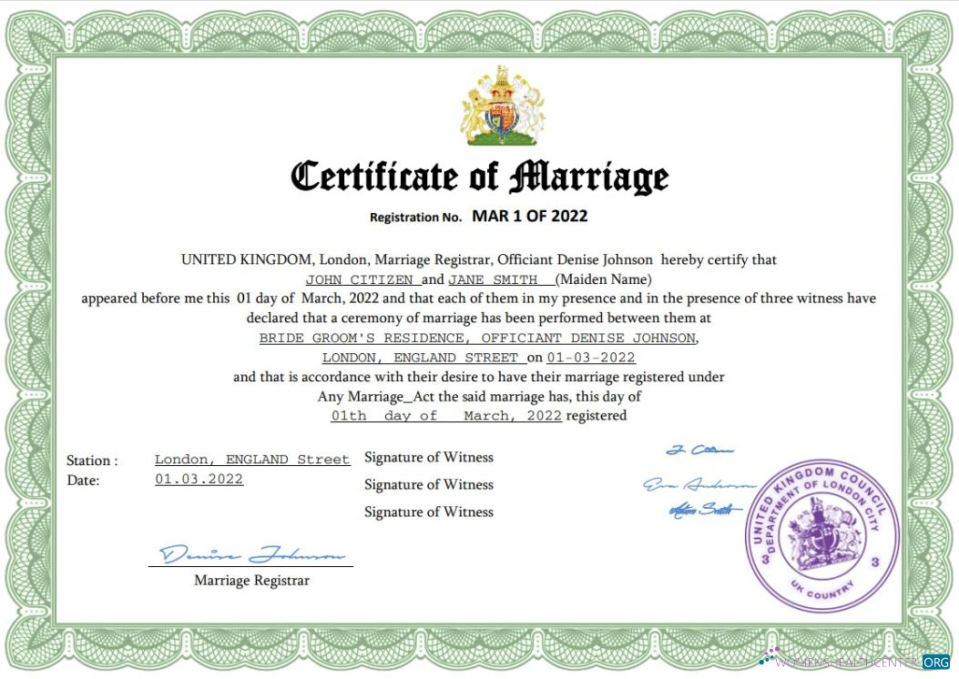 Реалистичный Скачать Великобритания Marriage Certificate Word и PDF Шаблон Photoshop Шаблон