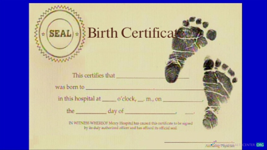 Качественный Скачать США Mercy Hospital Birth Certificate Photoshop Шаблон