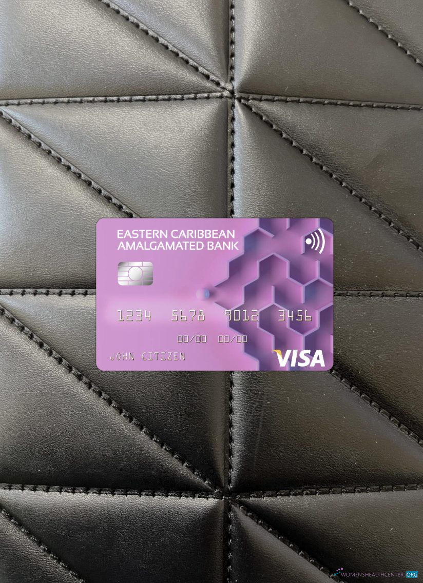 Antigua und Barbuda Eastern Caribbean Amalgamated Bank Visa Karte Foto-Look Vorderseite design