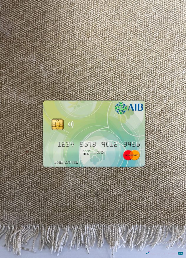 Realistische Herunterladen Afghanistan Internationale Bank Mastercard Foto-Look Vorderseite Photoshop Vorlage