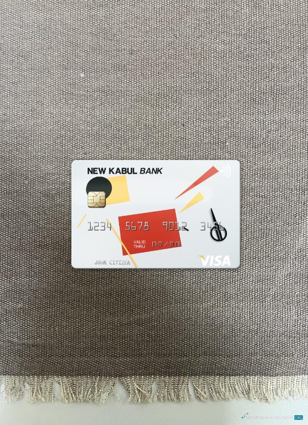Premium Herunterladen Afghanistan Neu Kabul Bank Visa Karte Foto-Look Vorderseite Photoshop Vorlage