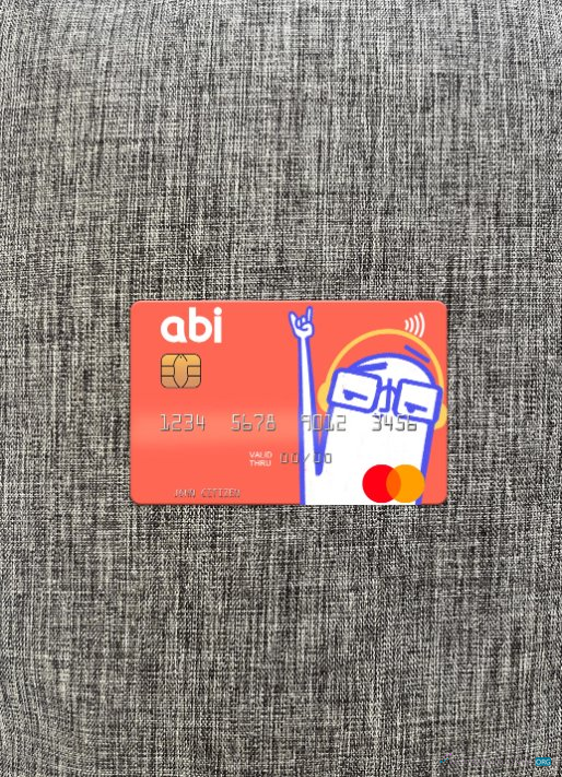 Premium Herunterladen Albanien American Bank von Investments (ABI) Mastercard Foto-Look Vorderseite Photoshop Vorlage