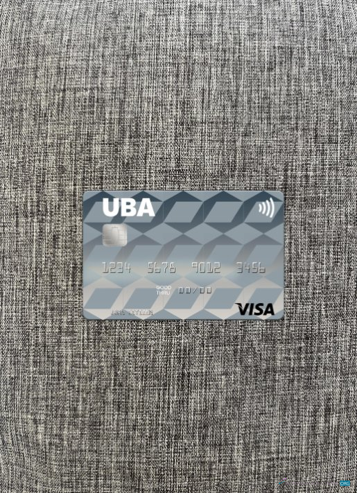 Realistische Herunterladen Albanien Vereint Bank von Albanien Visa Karte Foto-Look Vorderseite Photoshop Vorlage