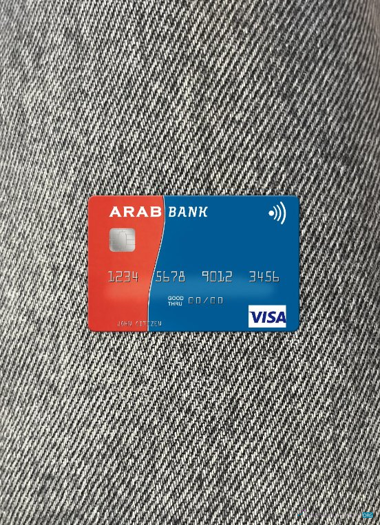 Professionelle Herunterladen Algerien Arab Bank Algerien Visa Karte Foto-Look Vorderseite Photoshop Vorlage