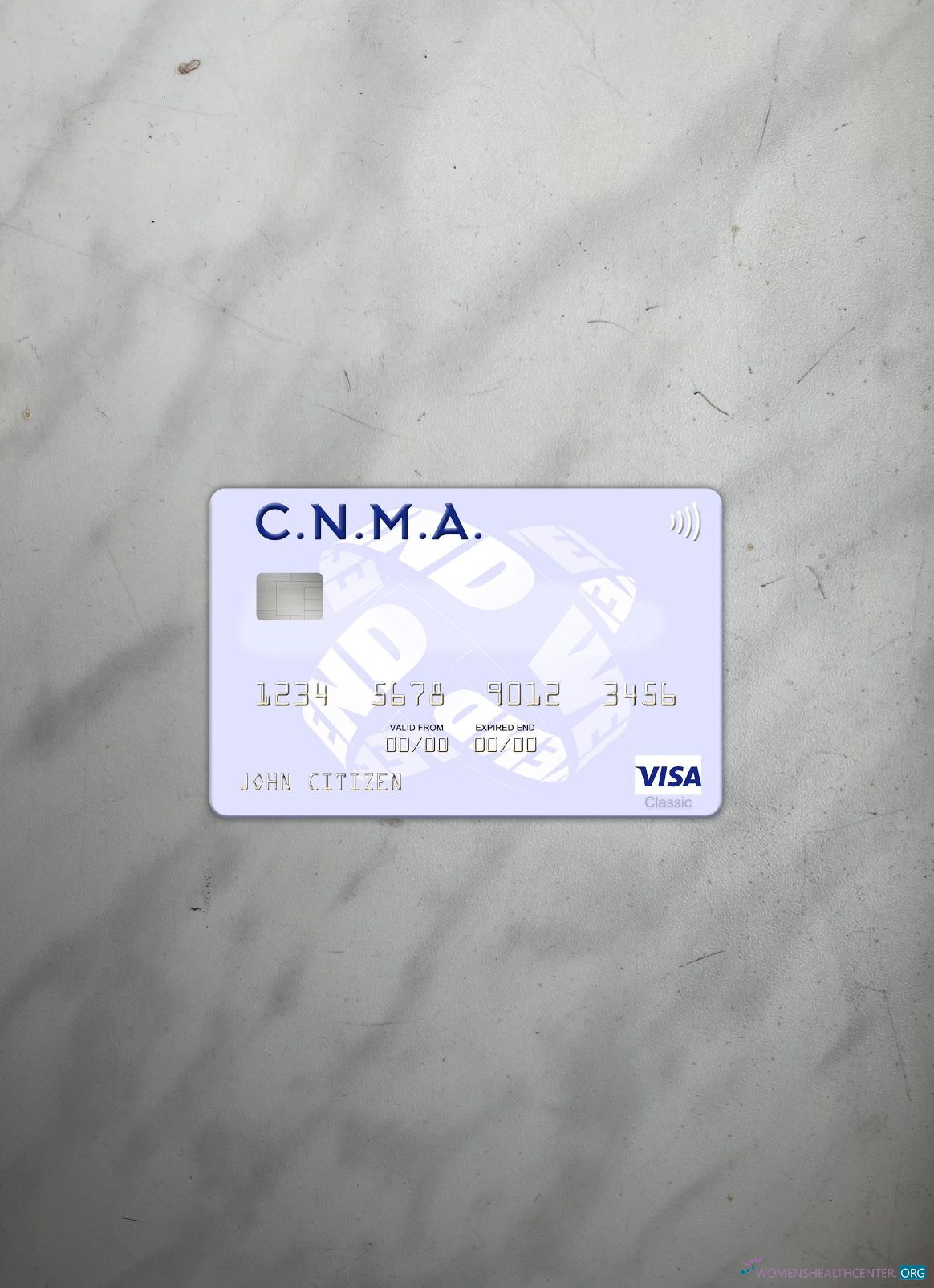 Premium Herunterladen Algerien Caisse Nationale de Mutualité Agricole Visa Karte Foto-Look Vorderseite Photoshop Vorlage