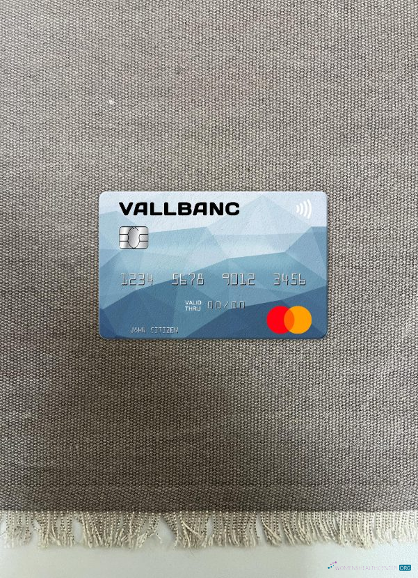 Hochwertige Herunterladen Andorra Vall Banc Mastercard Foto-Look Vorderseite Photoshop Vorlage