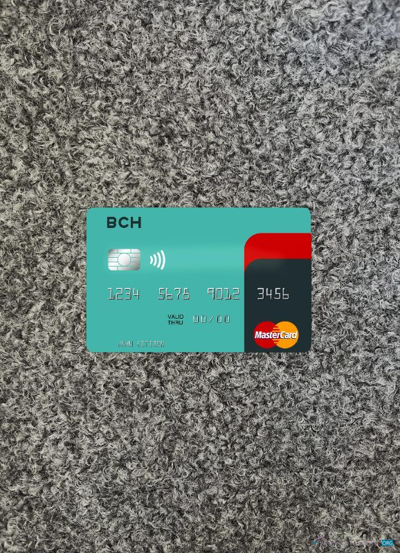 Premium Herunterladen Angola Banco Comercial Do Huambo Mastercard Foto-Look Vorderseite Photoshop Vorlage