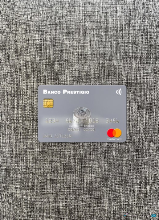 Premium Herunterladen Angola Banco Prestigio, S.A. Mastercard Foto-Look Vorderseite Photoshop Vorlage