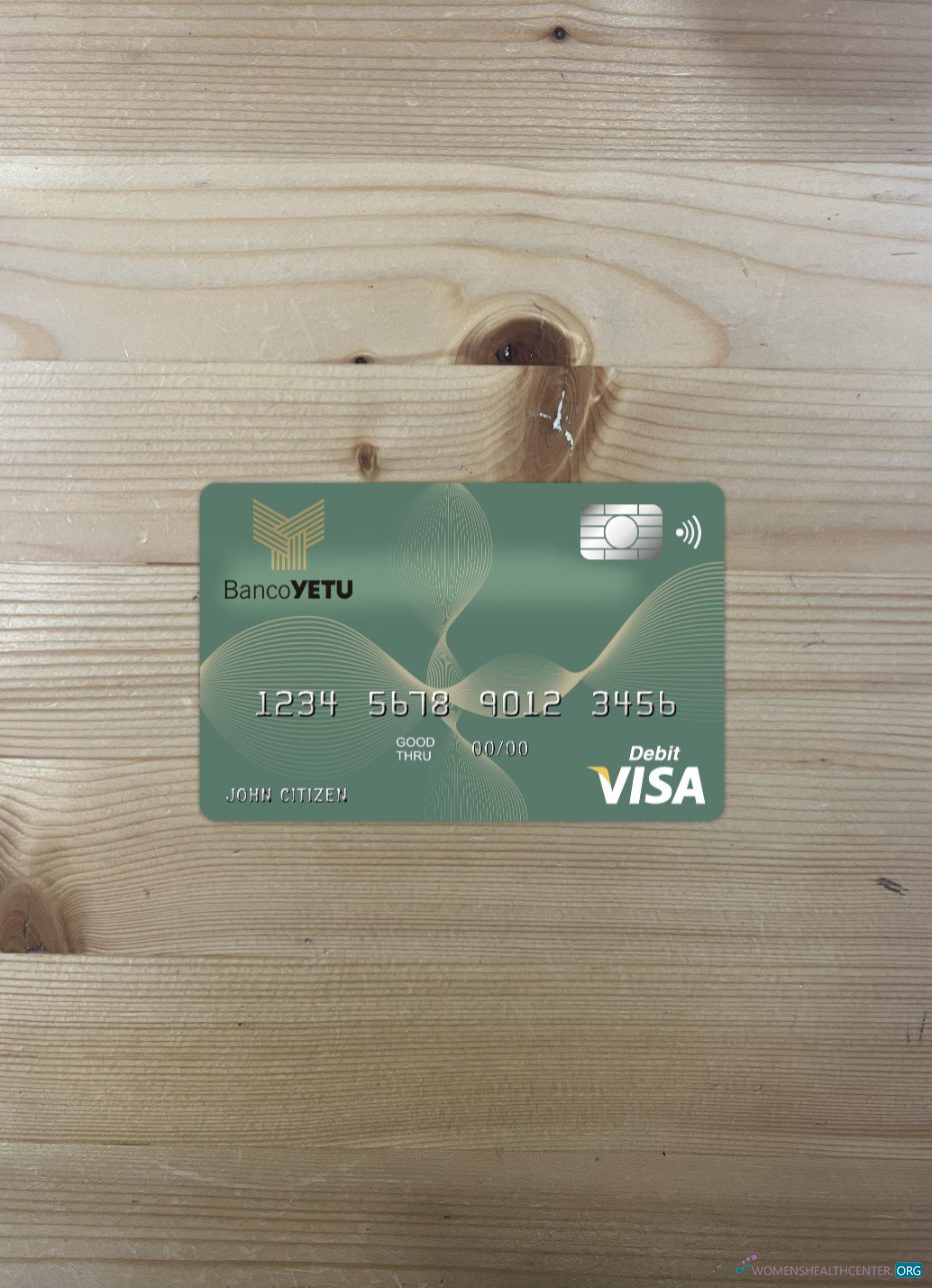 Professionelle Herunterladen Angola Banco Yetu Visa Karte Foto-Look Vorderseite Photoshop Vorlage