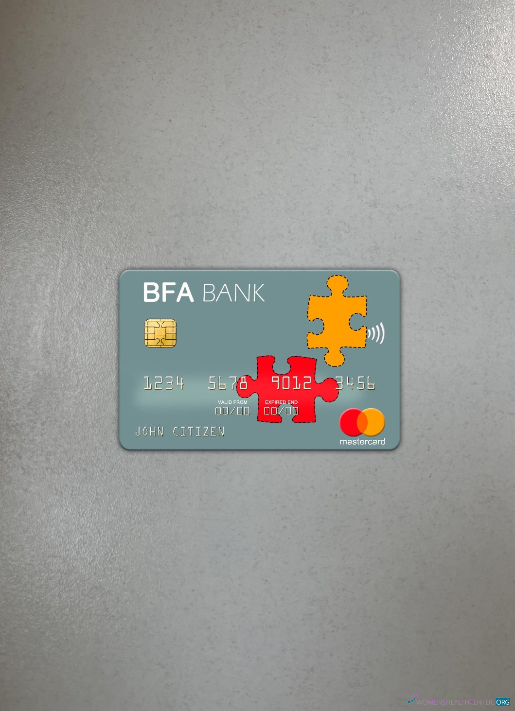 Hochwertige Herunterladen Angola Banco de Fomento Mastercard Foto-Look Vorderseite Photoshop Vorlage