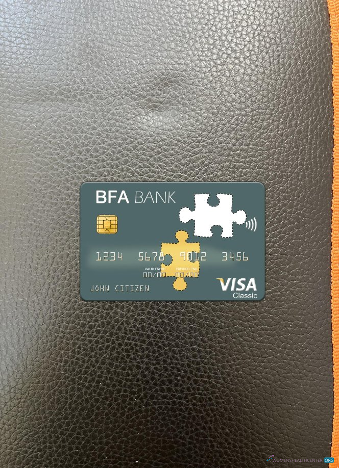 Realistische Herunterladen Angola Banco de Fomento Visa Karte Foto-Look Vorderseite Photoshop Vorlage