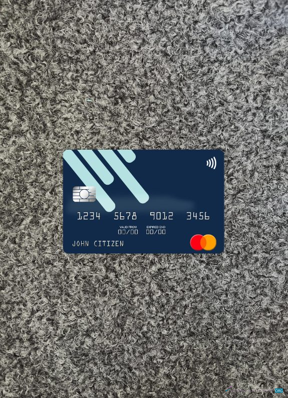 Hochwertige Herunterladen Angola Finibanco Angola S.A. Mastercard Foto-Look Vorderseite Photoshop Vorlage
