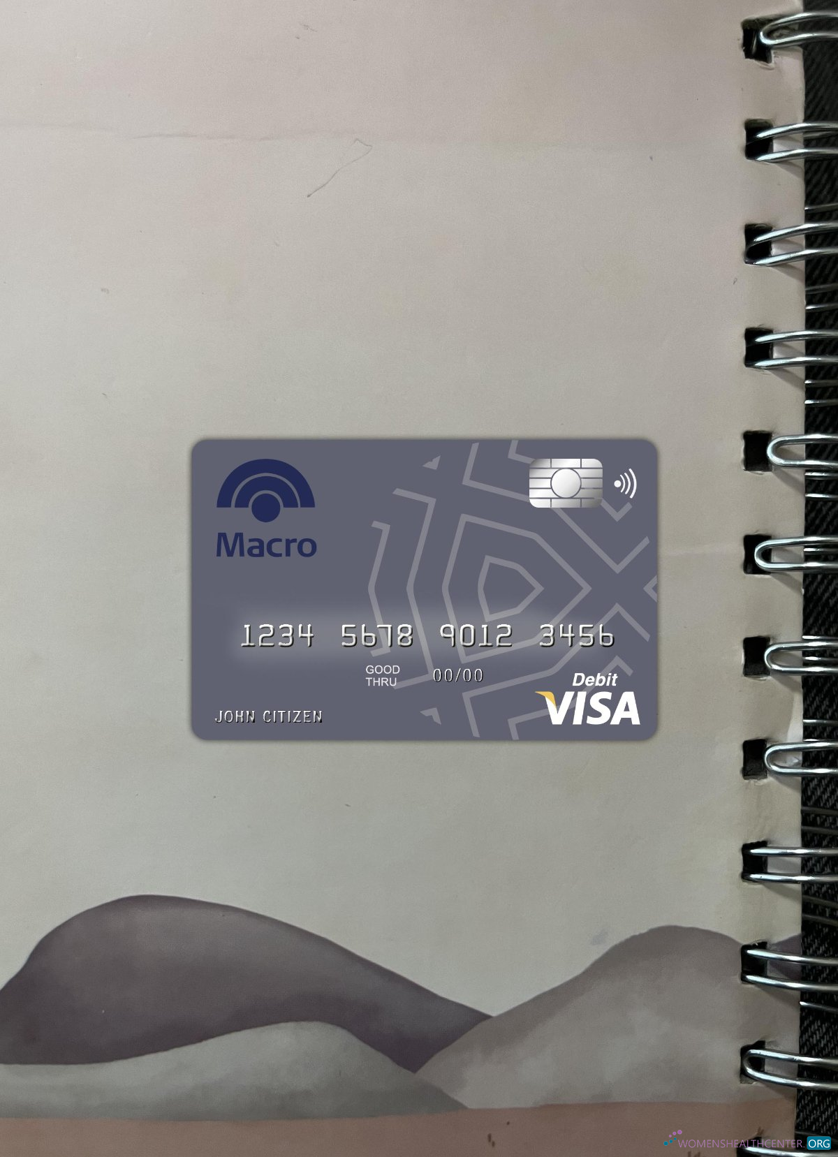 Premium Herunterladen Argenitina Banco Macro S.A Bank Visa Karte Foto-Look Vorderseite Photoshop Vorlage
