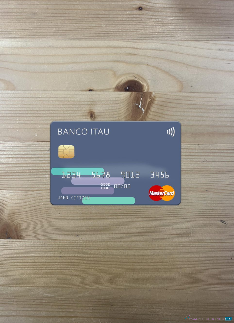 Hochwertige Herunterladen Argentinien Banco Itaú Mastercard Foto-Look Vorderseite Photoshop Vorlage