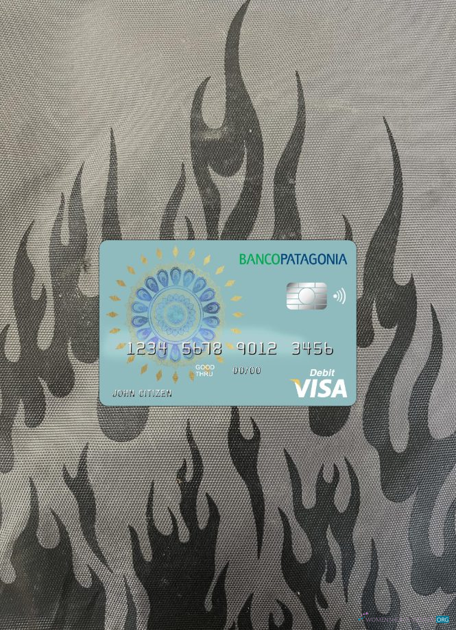 Hochwertige Herunterladen Argentinien Banco Patagonia Bank Visa Karte Debit Karte Foto-Look Vorderseite Photoshop Vorlage