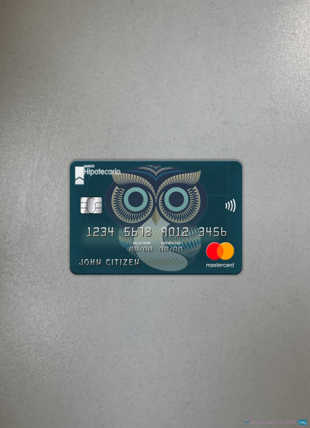 Professionelle Herunterladen Argentinien Hipotecario Bank Mastercard Foto-Look Vorderseite Photoshop Vorlage