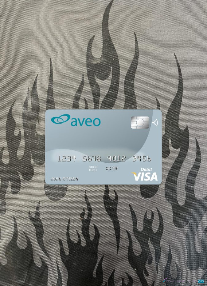 Realistische Herunterladen Australien Aveo Bank Visa Karte Foto-Look Vorderseite Photoshop Vorlage