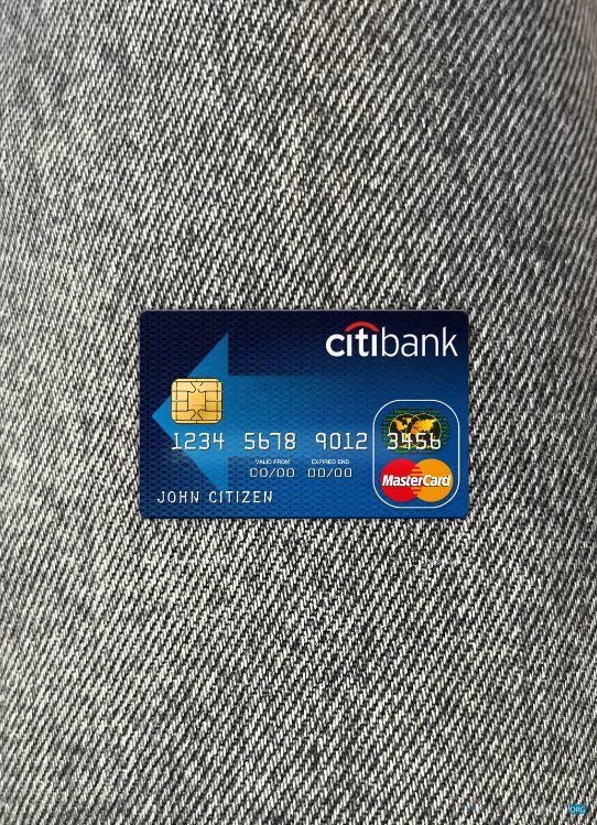Premium Herunterladen Australien Citibank Mastercard Foto-Look Vorderseite Photoshop Vorlage