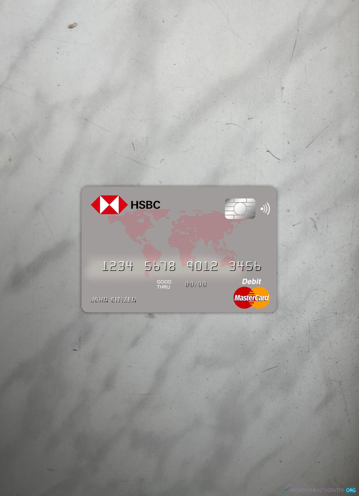 Realistische Herunterladen Australien HSBC Bank Master Karte Foto-Look Vorderseite Photoshop Vorlage