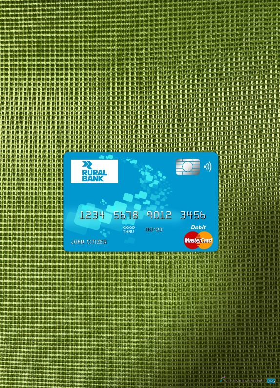 Professionelle Herunterladen Australien Rural Bank Mastercard Foto-Look Vorderseite Photoshop Vorlage