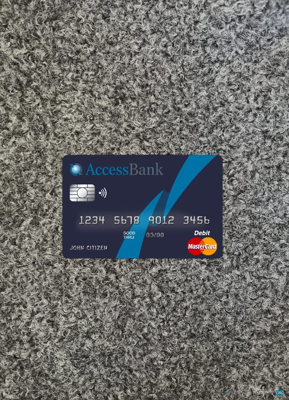 Professionelle Herunterladen Aserbaidschan Access Bank Master Karte Foto-Look Vorderseite Photoshop Vorlage