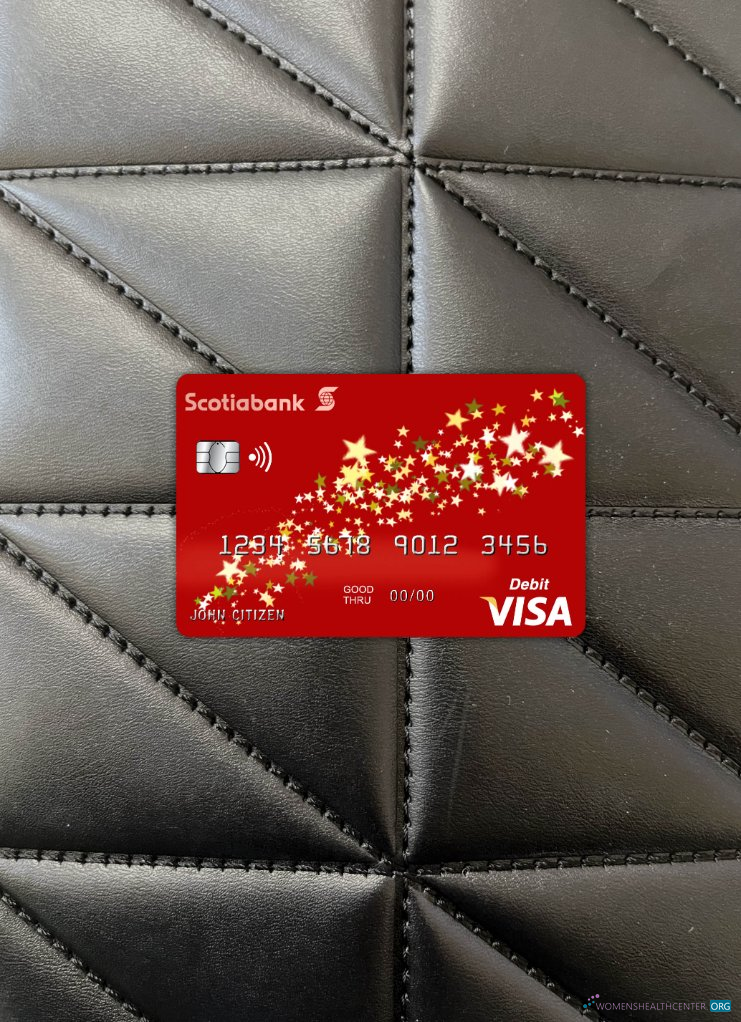 Premium Herunterladen Bahamas Scotia Bank Visa Karte Foto-Look Vorderseite Photoshop Vorlage