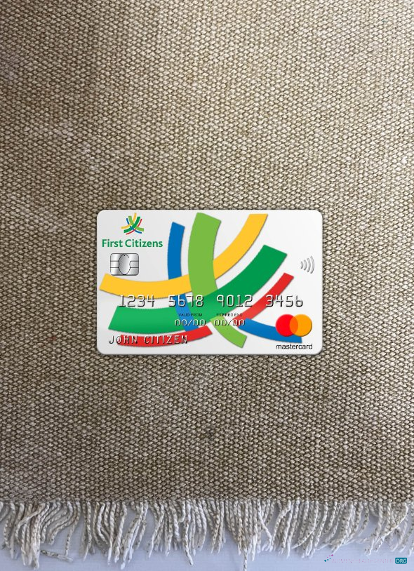 Professionelle Herunterladen Barbados Erste Citizens Bank Mastercard Foto-Look Vorderseite Photoshop Vorlage