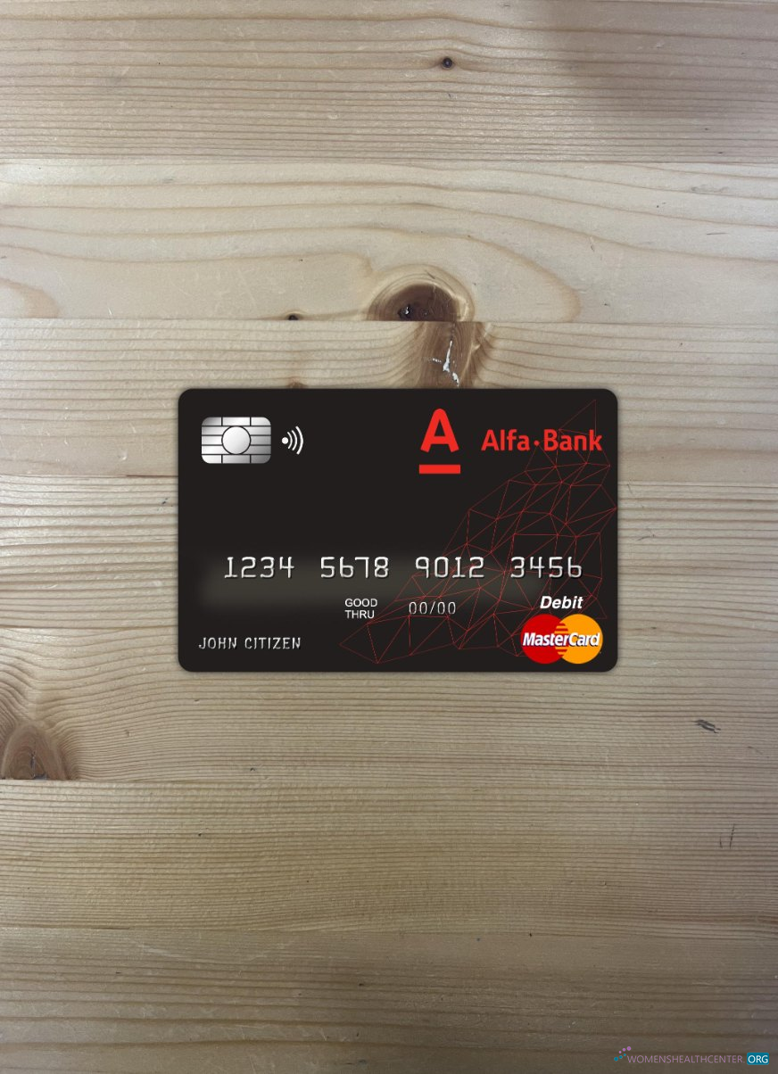 Realistische Herunterladen Weißrussland Alfa Bank Master Karte Foto-Look Vorderseite Photoshop Vorlage