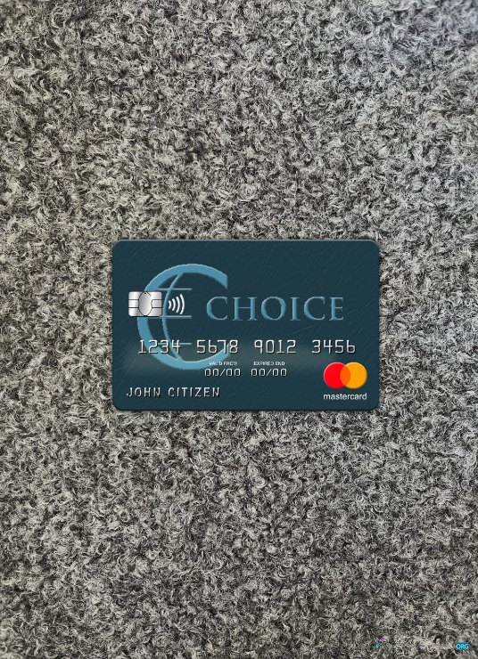 Premium Herunterladen Belize Choice Bank Mastercard Foto-Look Vorderseite Photoshop Vorlage