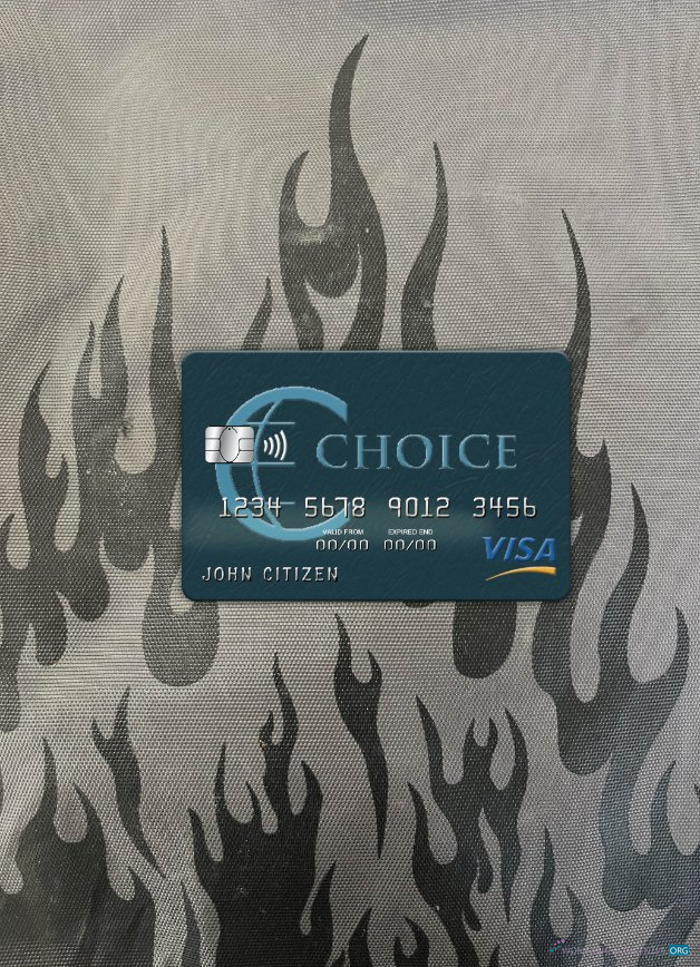 Editierbare Herunterladen Belize Choice Bank Visa Karte Foto-Look Vorderseite Photoshop Vorlage