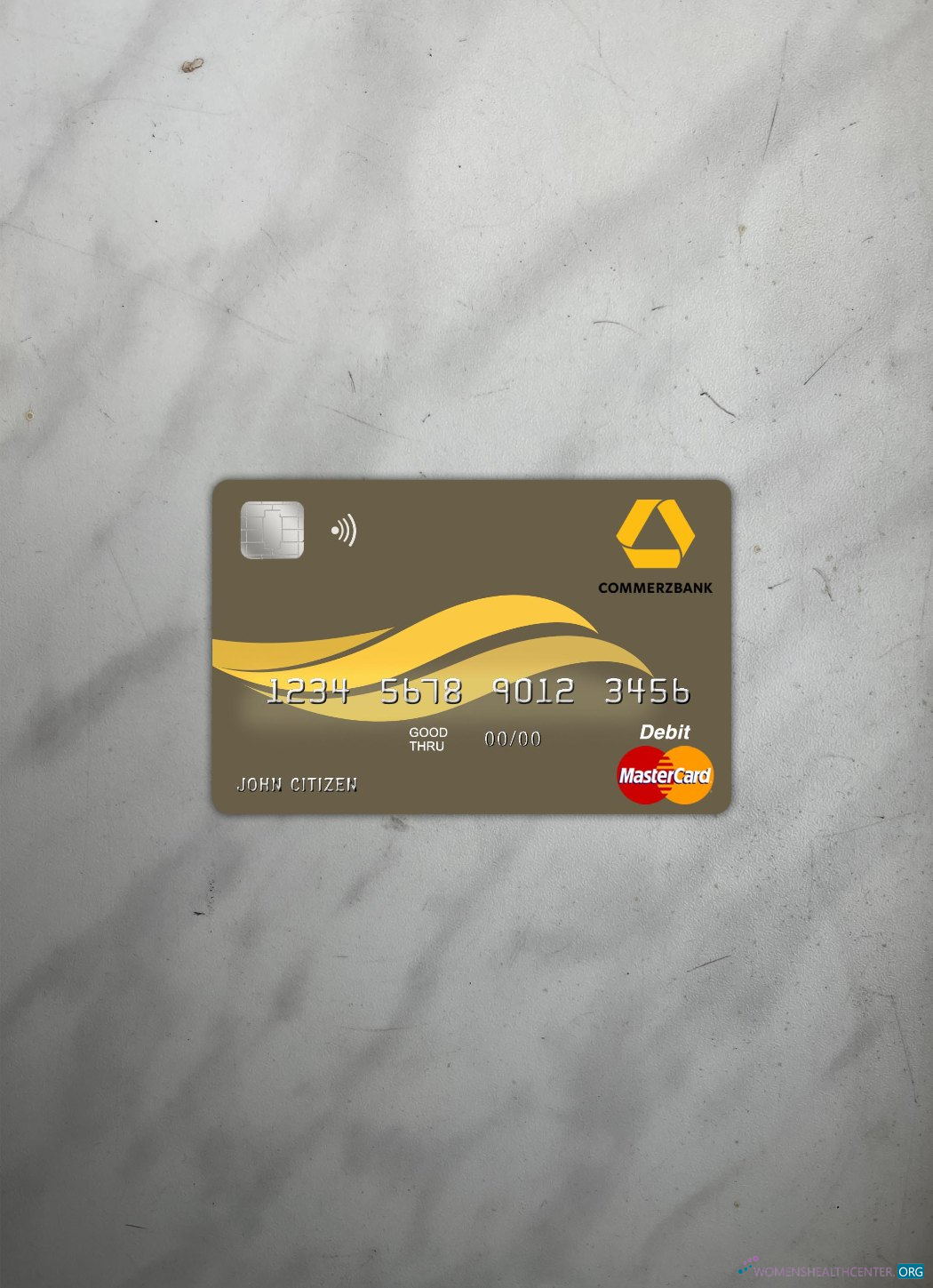 Professionelle Herunterladen Belize Commerzbank Master Karte Foto-Look Vorderseite Photoshop Vorlage