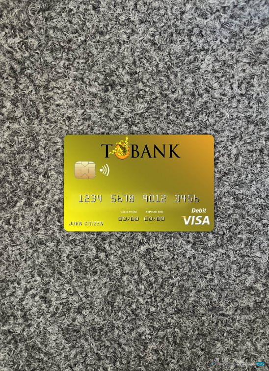 Editierbare Herunterladen Bhutan T Bank Visa Karte Foto-Look Vorderseite Photoshop Vorlage
