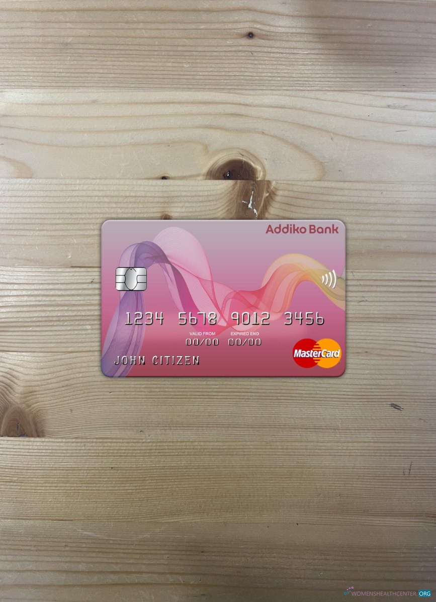 Realistische Herunterladen Bosnien und Herzegowina Addiko Bank Mastercard Foto-Look Vorderseite Photoshop Vorlage