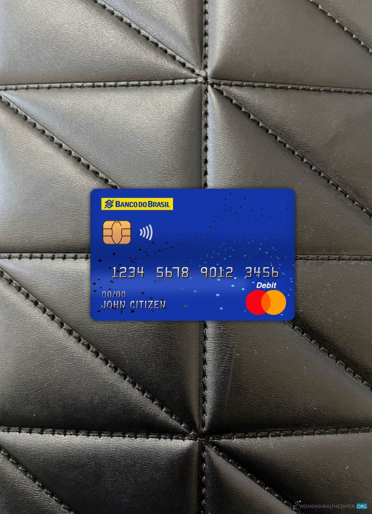 Hochwertige Herunterladen Brasilien Banco Do Brasil Bank Master Debit Karte Foto-Look Vorderseite Photoshop Vorlage
