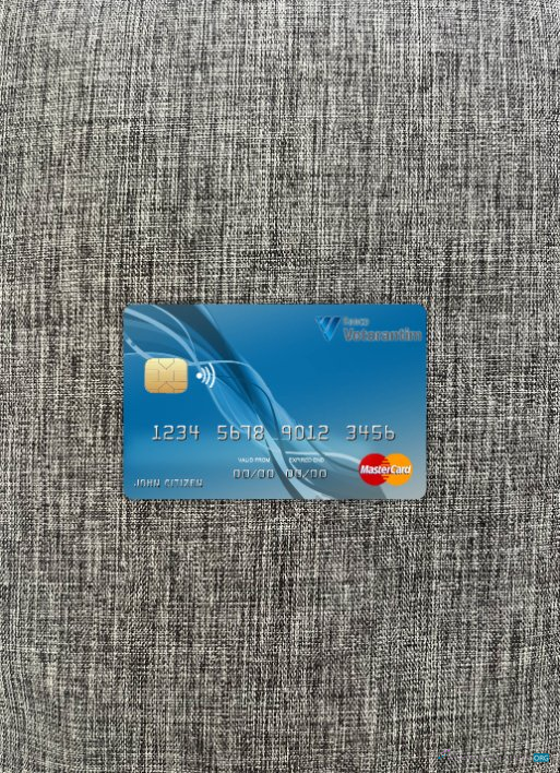 Editierbare Herunterladen Brasilien Votorantim Bank Mastercard Foto-Look Vorderseite Photoshop Vorlage
