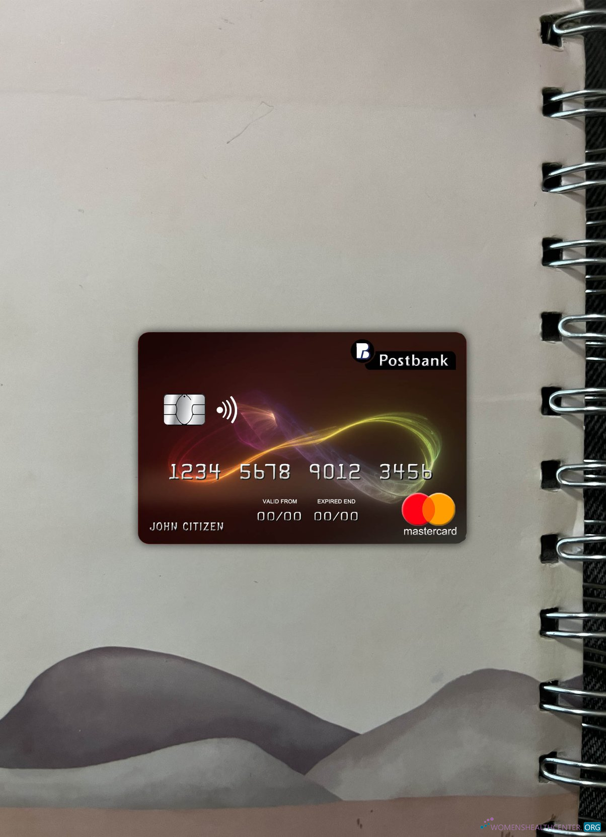 Premium Herunterladen Bulgarien Post Bank Mastercard Foto-Look Vorderseite Photoshop Vorlage