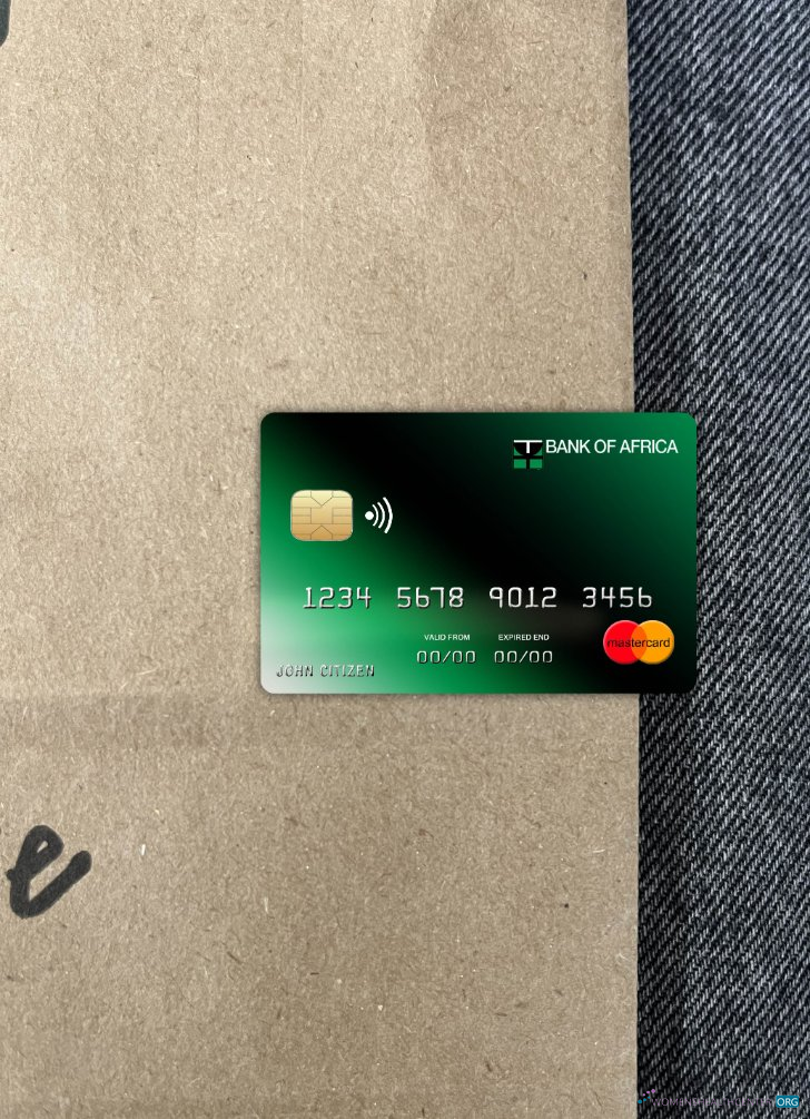 Premium Herunterladen Burundi Africa Bank Mastercard Foto-Look Vorderseite Photoshop Vorlage