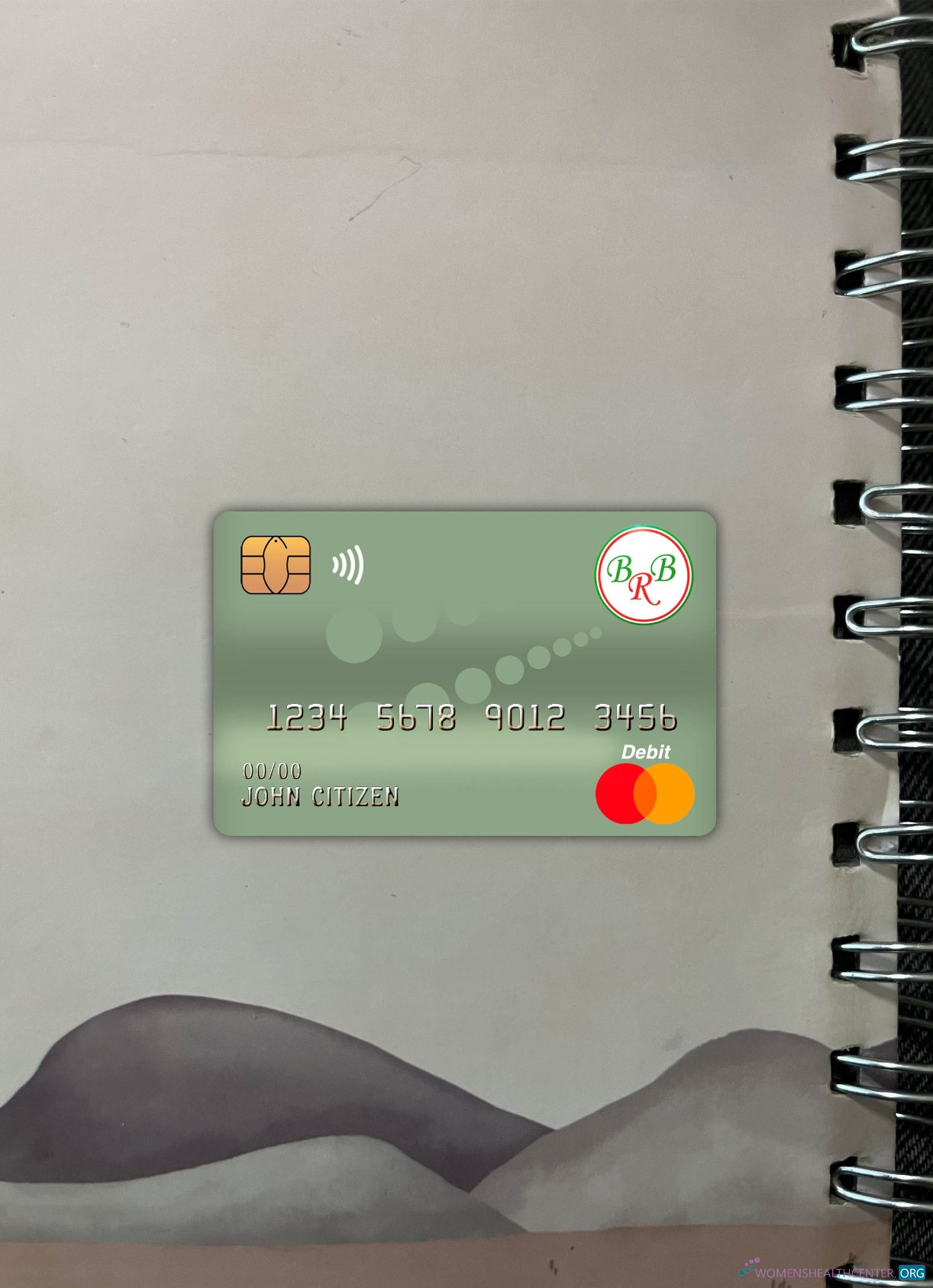 Hochwertige Herunterladen Burundi Bank von The Republik von Burundi Master Debit Karte Foto-Look Vorderseite Photoshop Vorlage