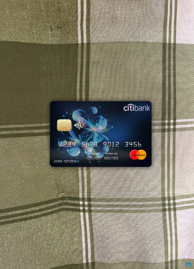 Premium Herunterladen Côte D'Ivoire Citi Bank Mastercard Foto-Look Vorderseite Photoshop Vorlage