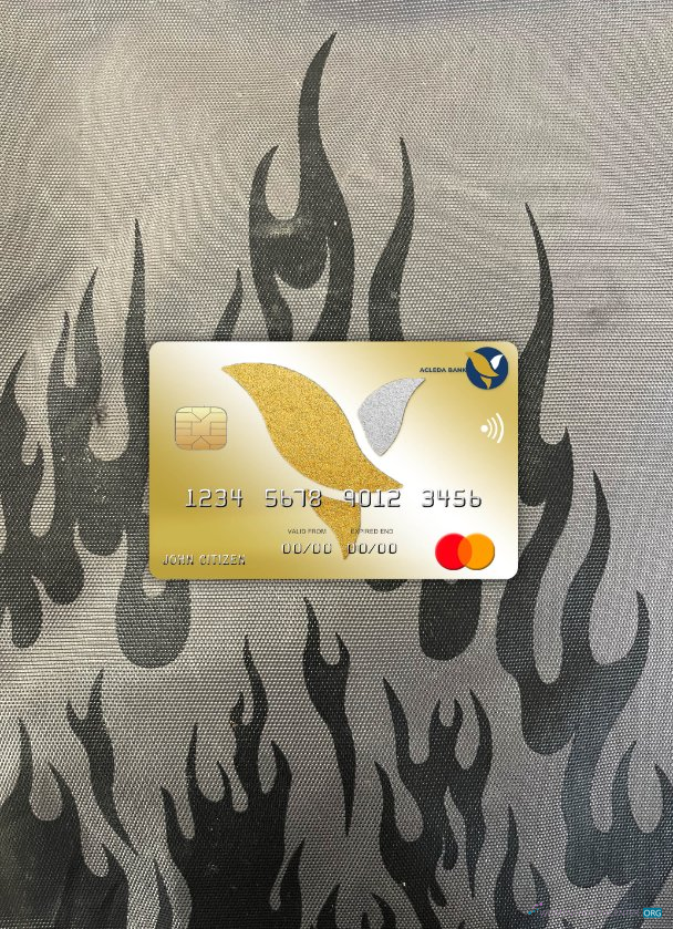 Editierbare Herunterladen Kambodscha Acleda Bank Mastercard Foto-Look Vorderseite Photoshop Vorlage