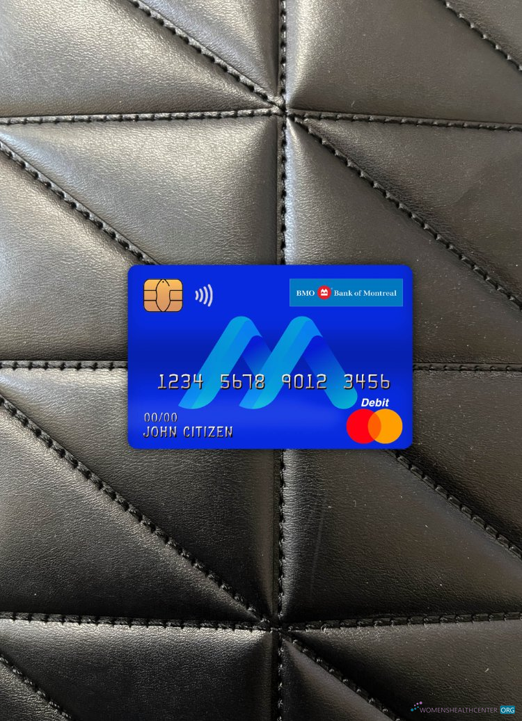 Premium Herunterladen Kanada BMO Bank von Montreal Bank Master Debit Karte Foto-Look Vorderseite Photoshop Vorlage