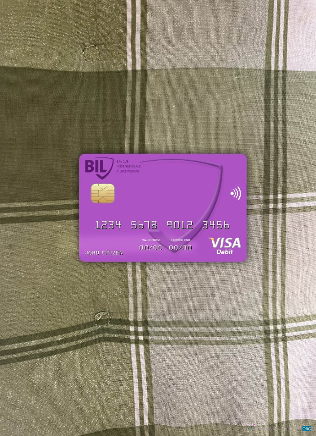 Editierbare Herunterladen Kanada Internationale pour Le Centrafrique Bank Visa Karte Foto-Look Vorderseite Photoshop Vorlage
