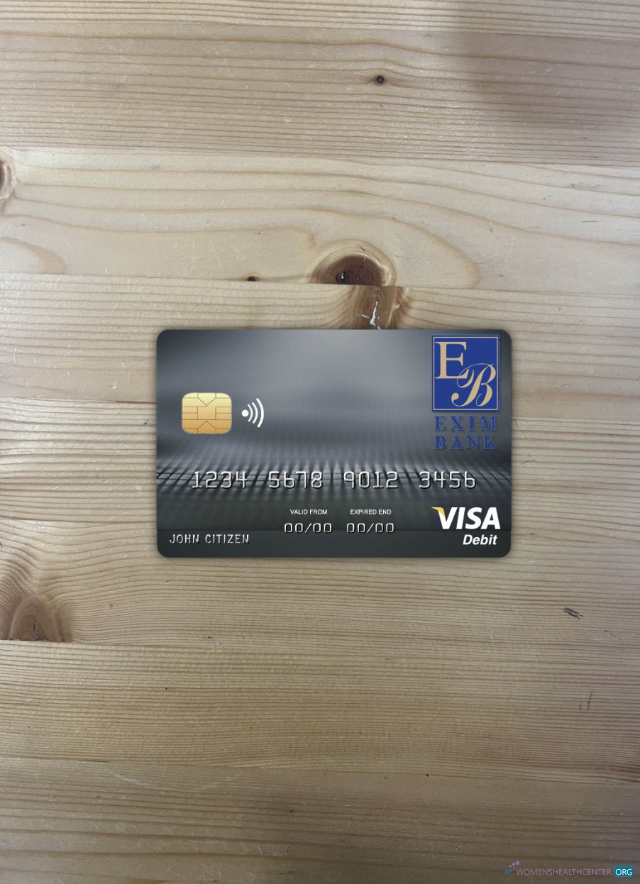 Hochwertige Herunterladen Komoren Exim Bank Visa Karte Foto-Look Vorderseite Photoshop Vorlage