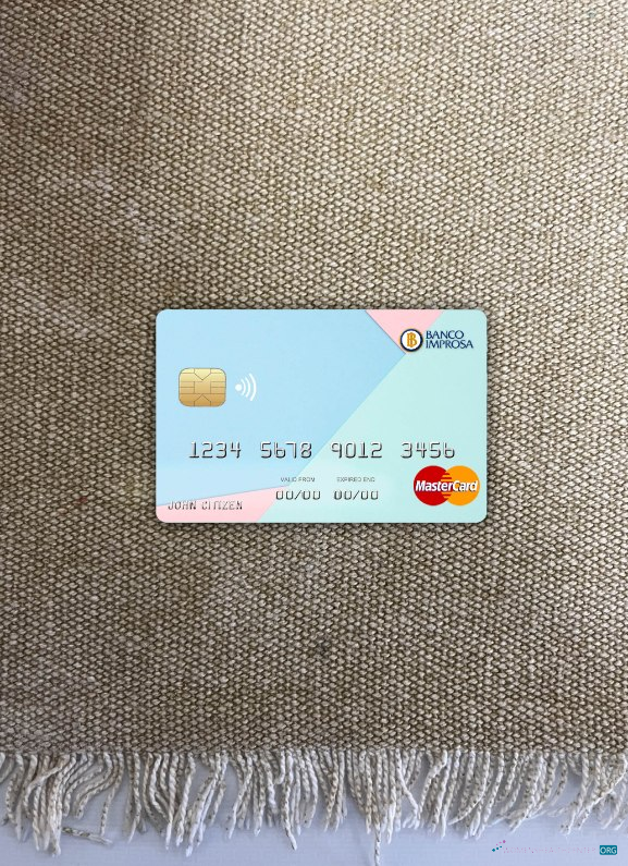 Premium Herunterladen Costa Rica Improsa Bank Mastercard Foto-Look Vorderseite Photoshop Vorlage