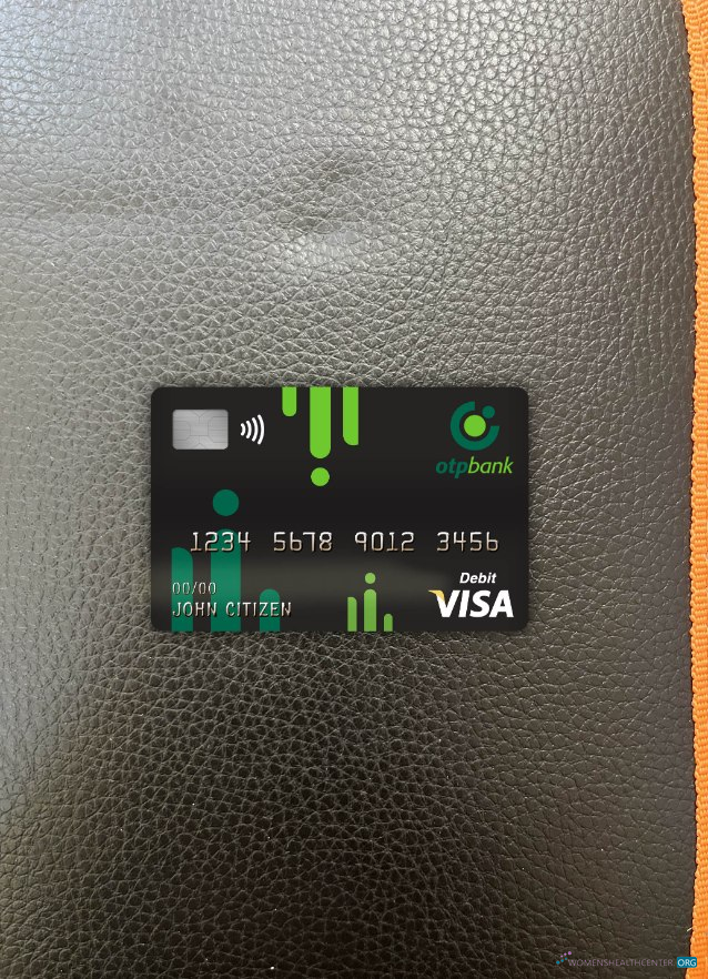 Hochwertige Herunterladen Kroatien OTP Bank Visa Debit Karte Foto-Look Vorderseite Photoshop Vorlage